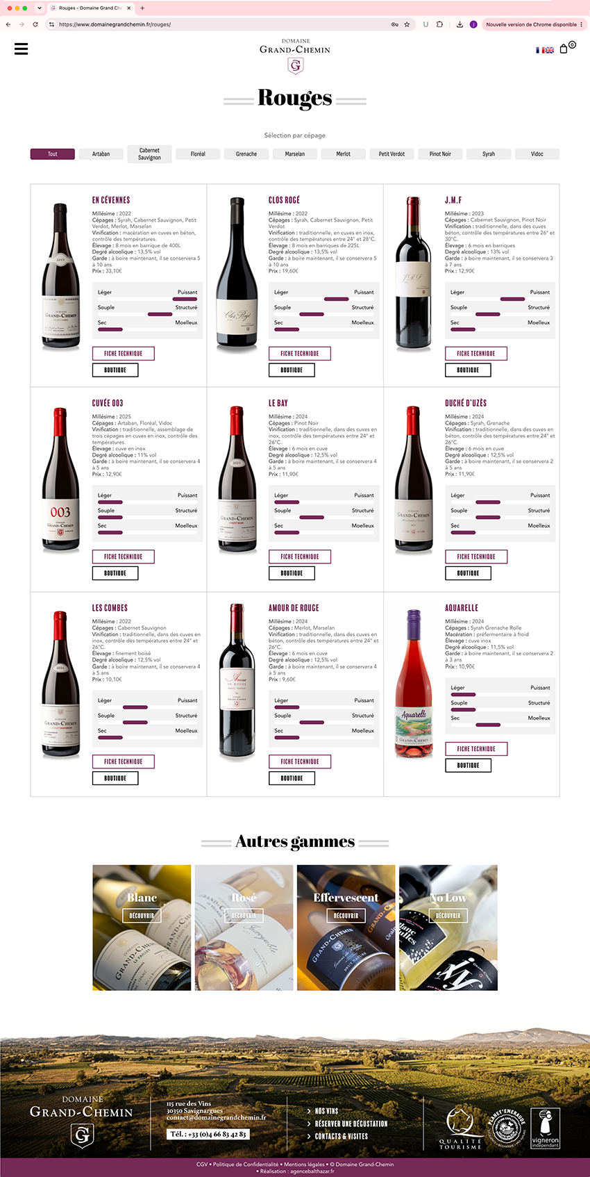 Grand Chemin page eboutique